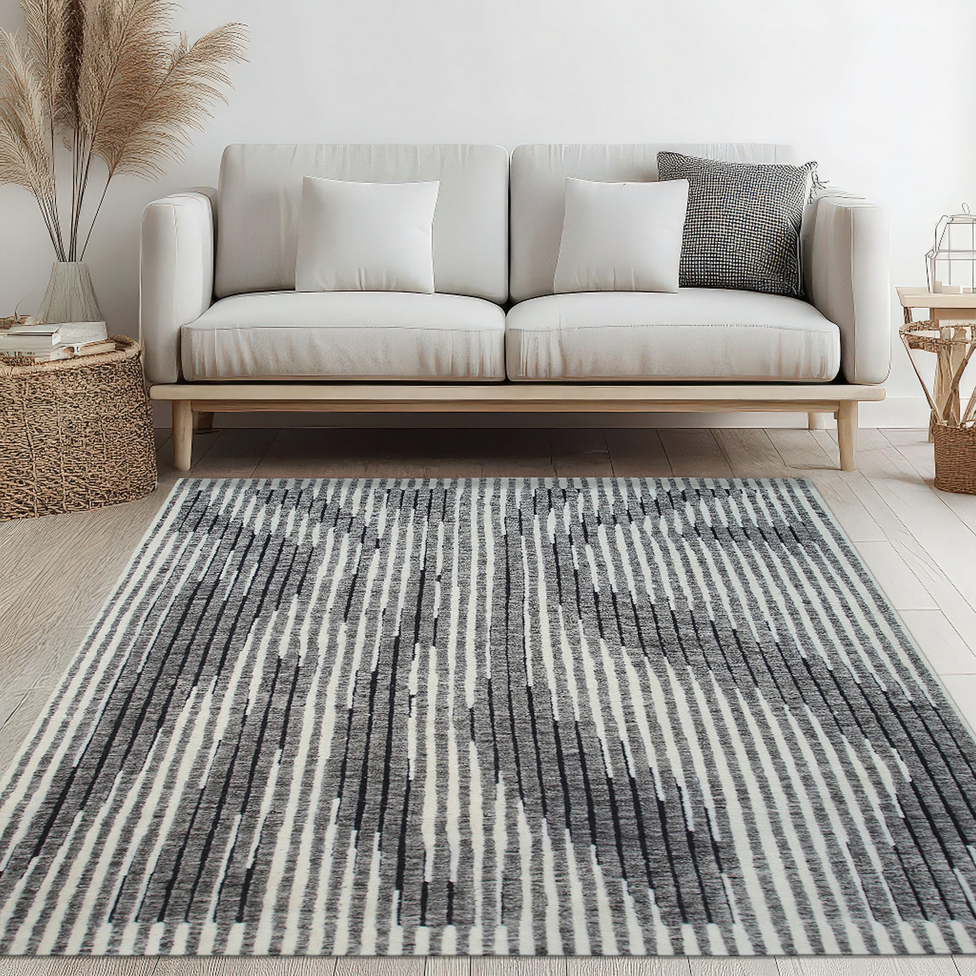 Classic Mira Gray Hand Knotted Wool Rug