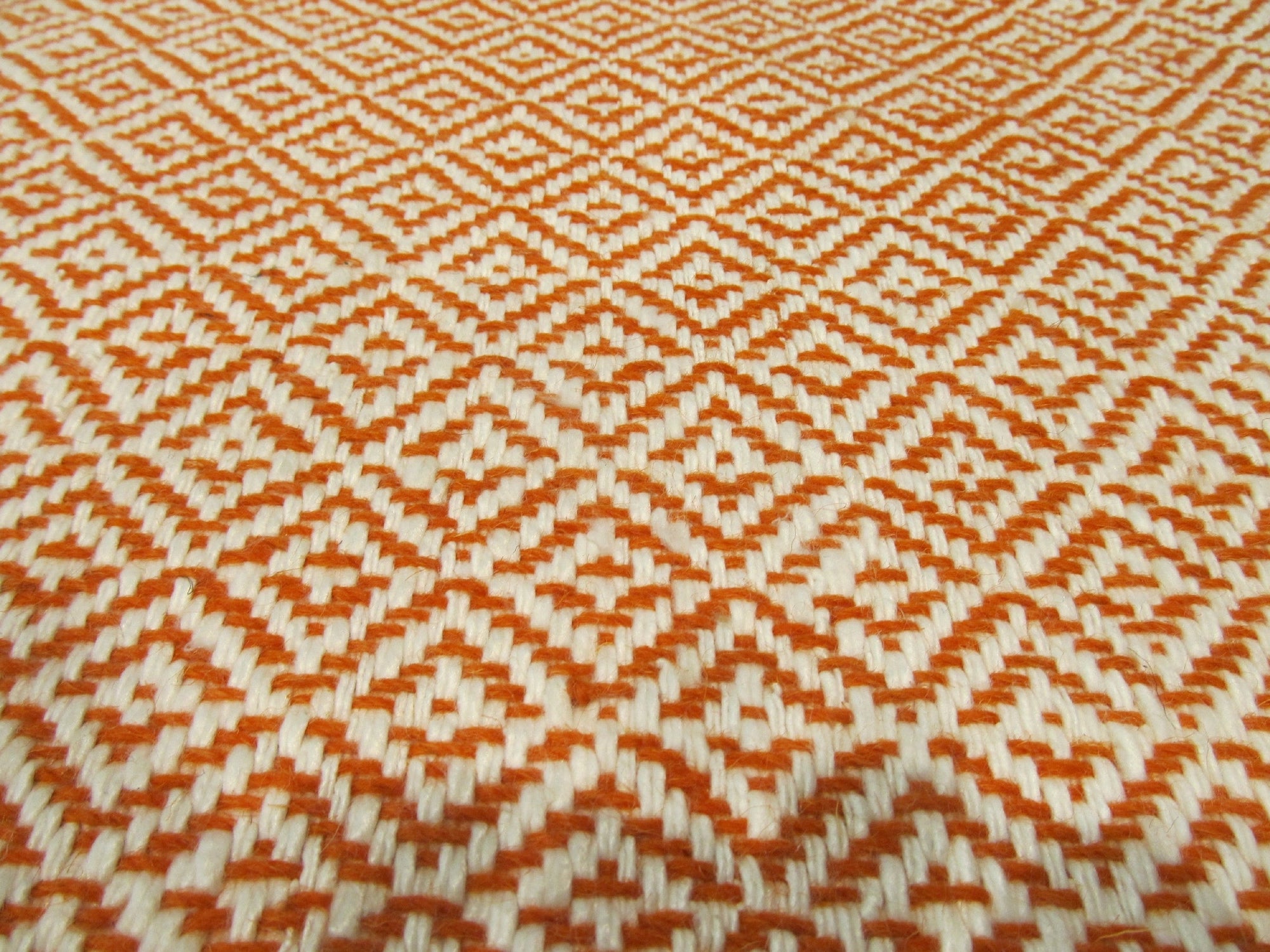 Margo Trellis Hand-Tufted Orange Wool Rug