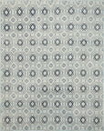 Isolated view of Trara Giselle Blue Hand Knotted Rug, showcasing its intricate, swirling design.