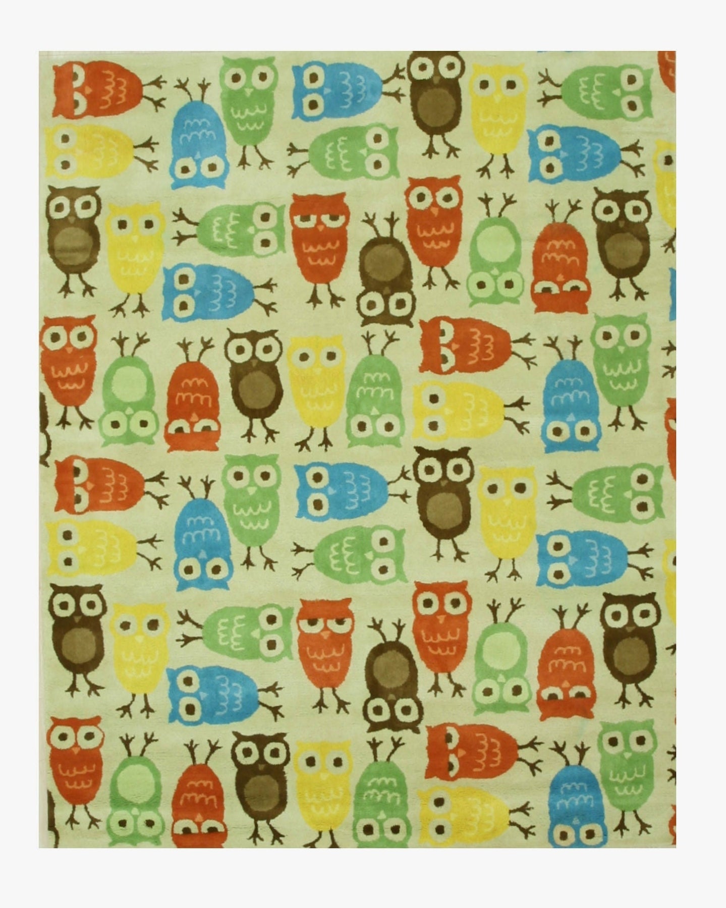 Ivory Owl Kids' Rug - EORC Home