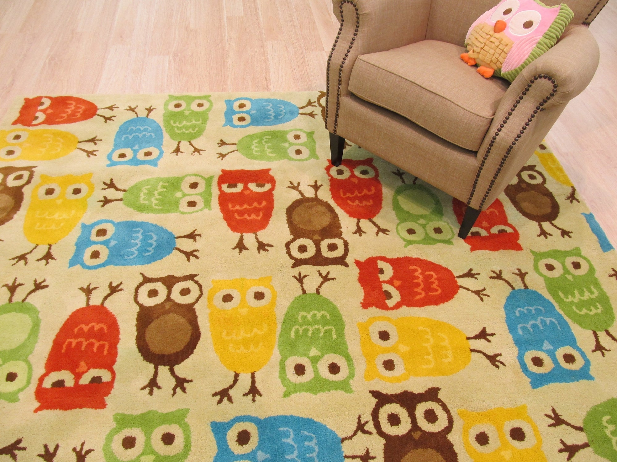 Ivory Owl Kids&#39; Rug - EORC Home