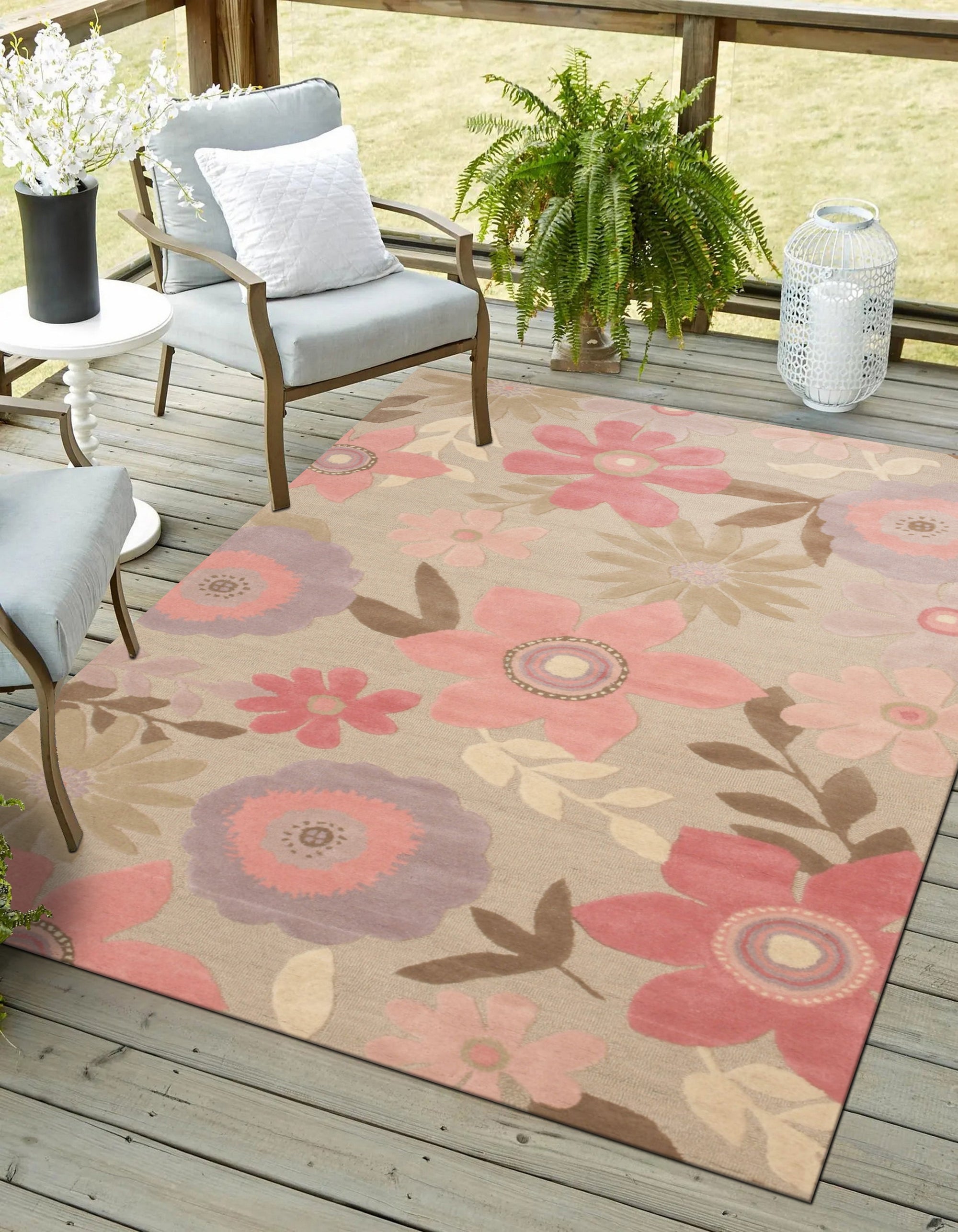 Blossom Florals Wool Rug