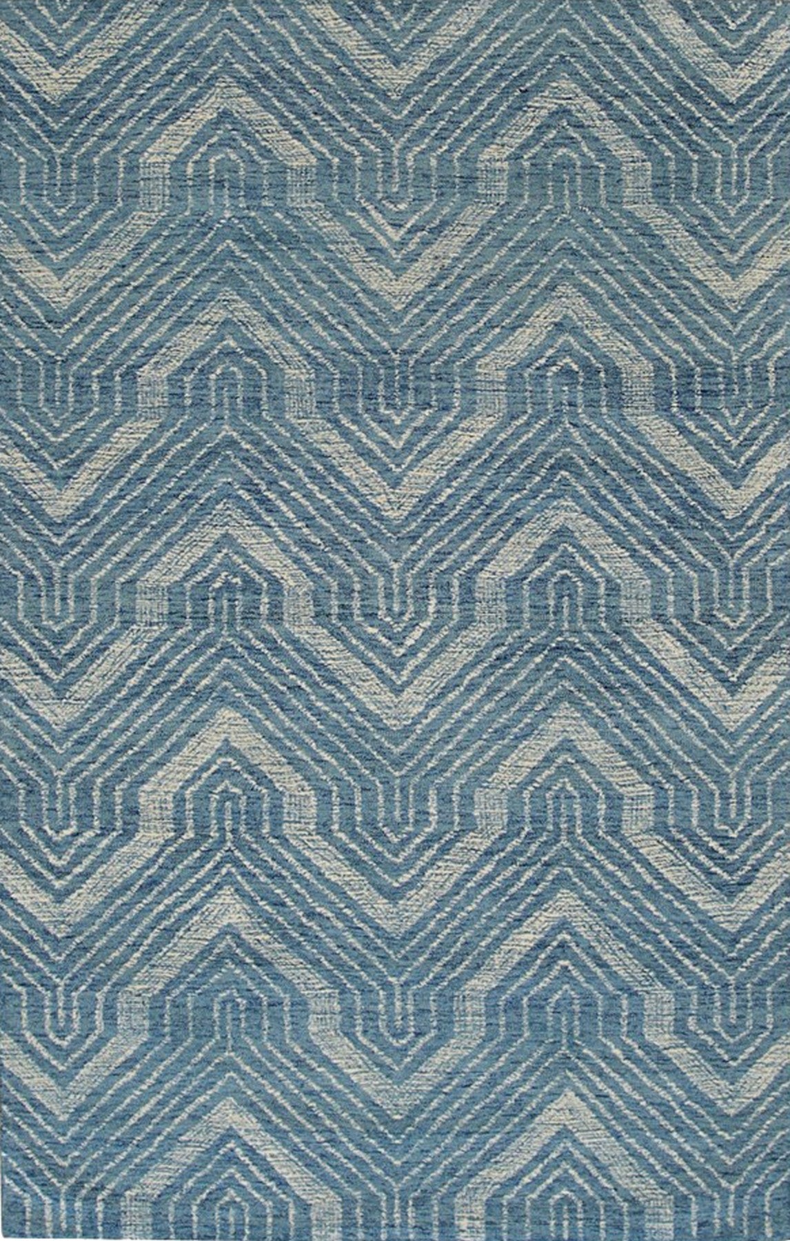 Blue Spring Breeze Hand-Tufted Wool Rug