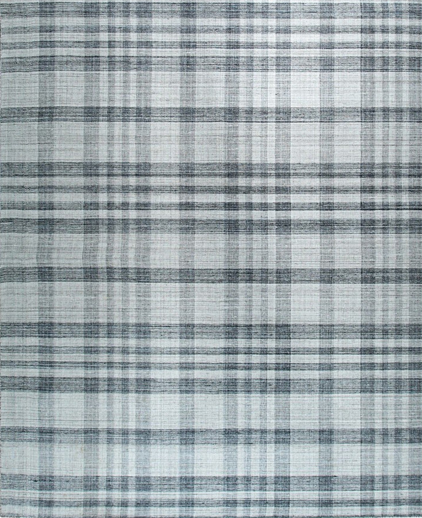 Urban Plaid Hand-Woven Wool Rug