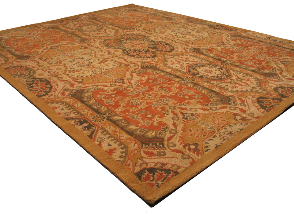 Piazza Hand-Knotted Floral Medallion Rug