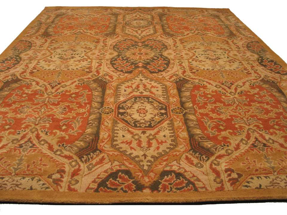 Piazza Hand-Knotted Floral Medallion Rug