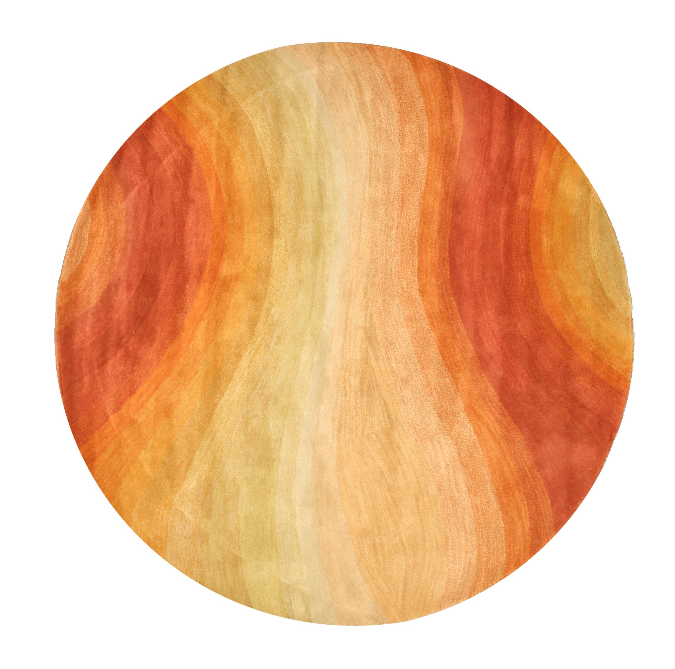 Classic Vibrant Orange Hand Tufted Wool Rug | Eastern Oriental Rugs
