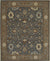 Gray Oushak Floral Rug