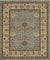 Light Blue Oushak Floral Rug