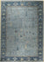 Light Blue Tranquil Botanical Oushak Rug