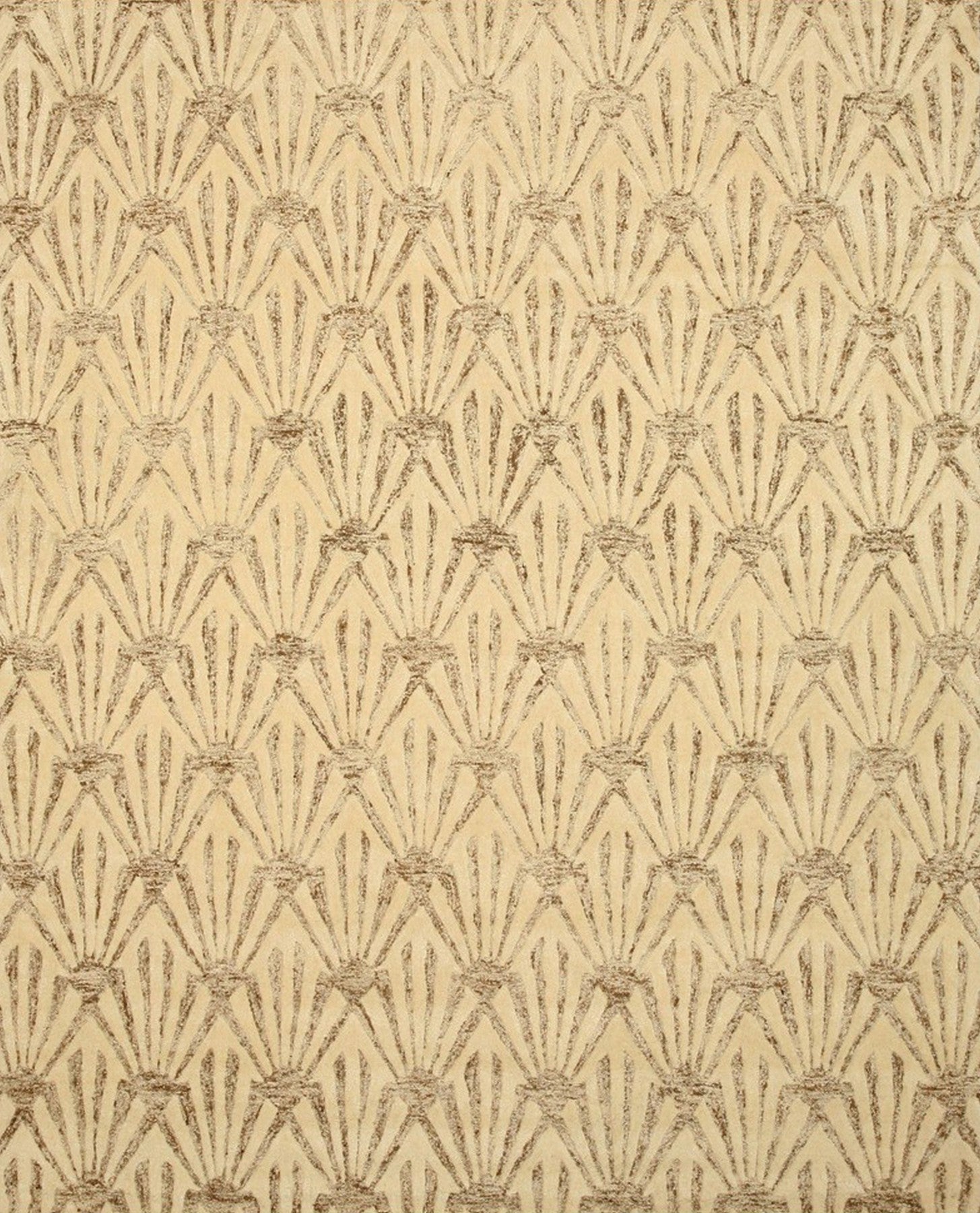 Montego Trellis Hand-Tufted Ivory Wool and Viscose Rug