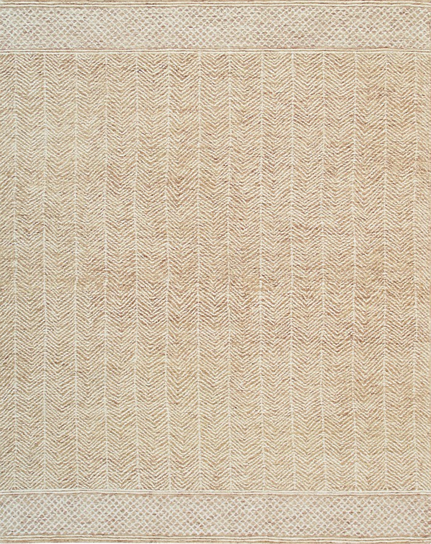 Cozy Vibrant Rust and Ivory Hand Tufted Wool Rug | Eastern Oriental Rugs