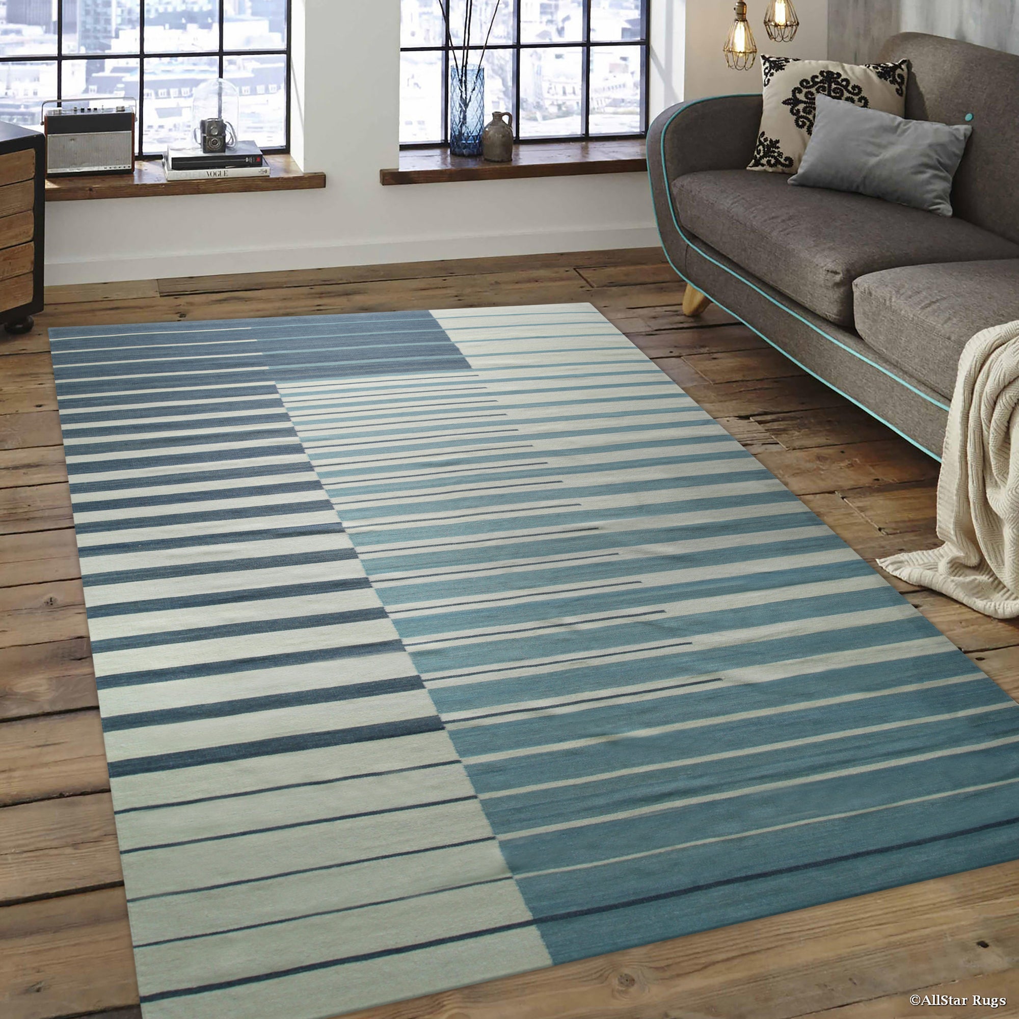 Majestic Laine Multicolor Flatweave Wool Rug