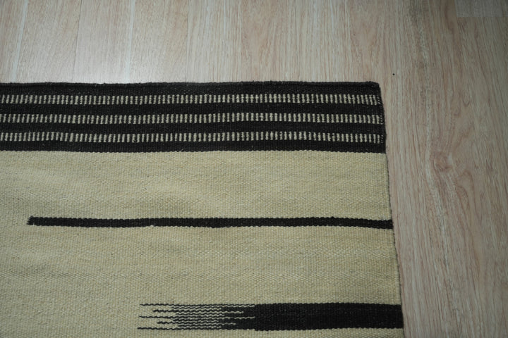 Beige/Brown Modern Transitional Flat Modern Weave Area Rug