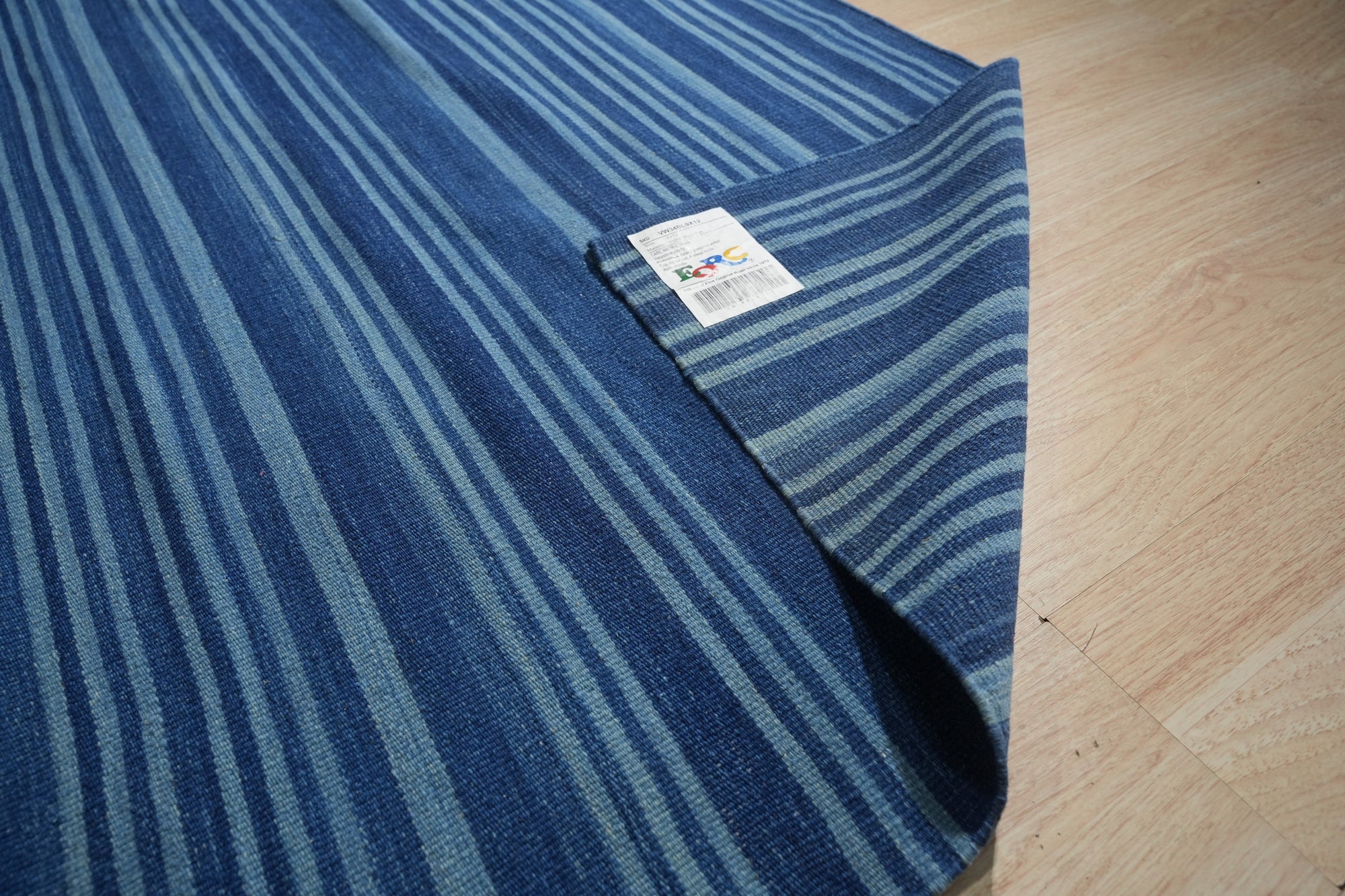 Azure Tranquility Flat Weave Rug