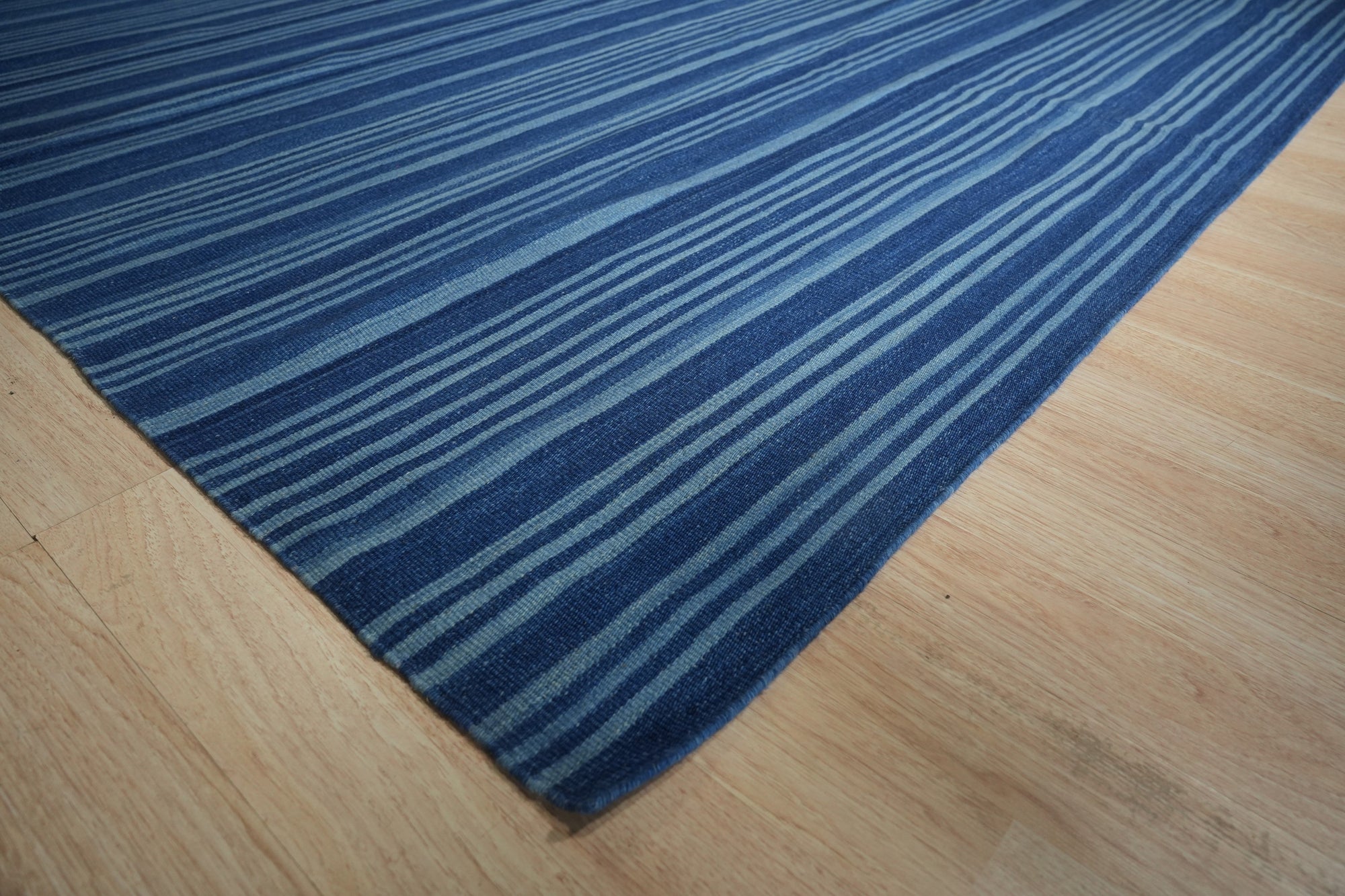 Azure Tranquility Flat Weave Rug