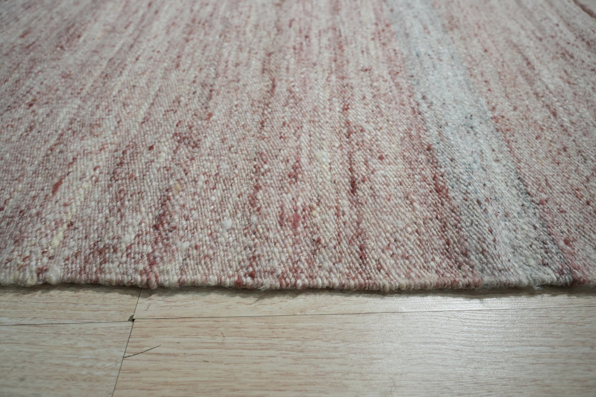 Pink Urban Loom Wool Flatweave Rug