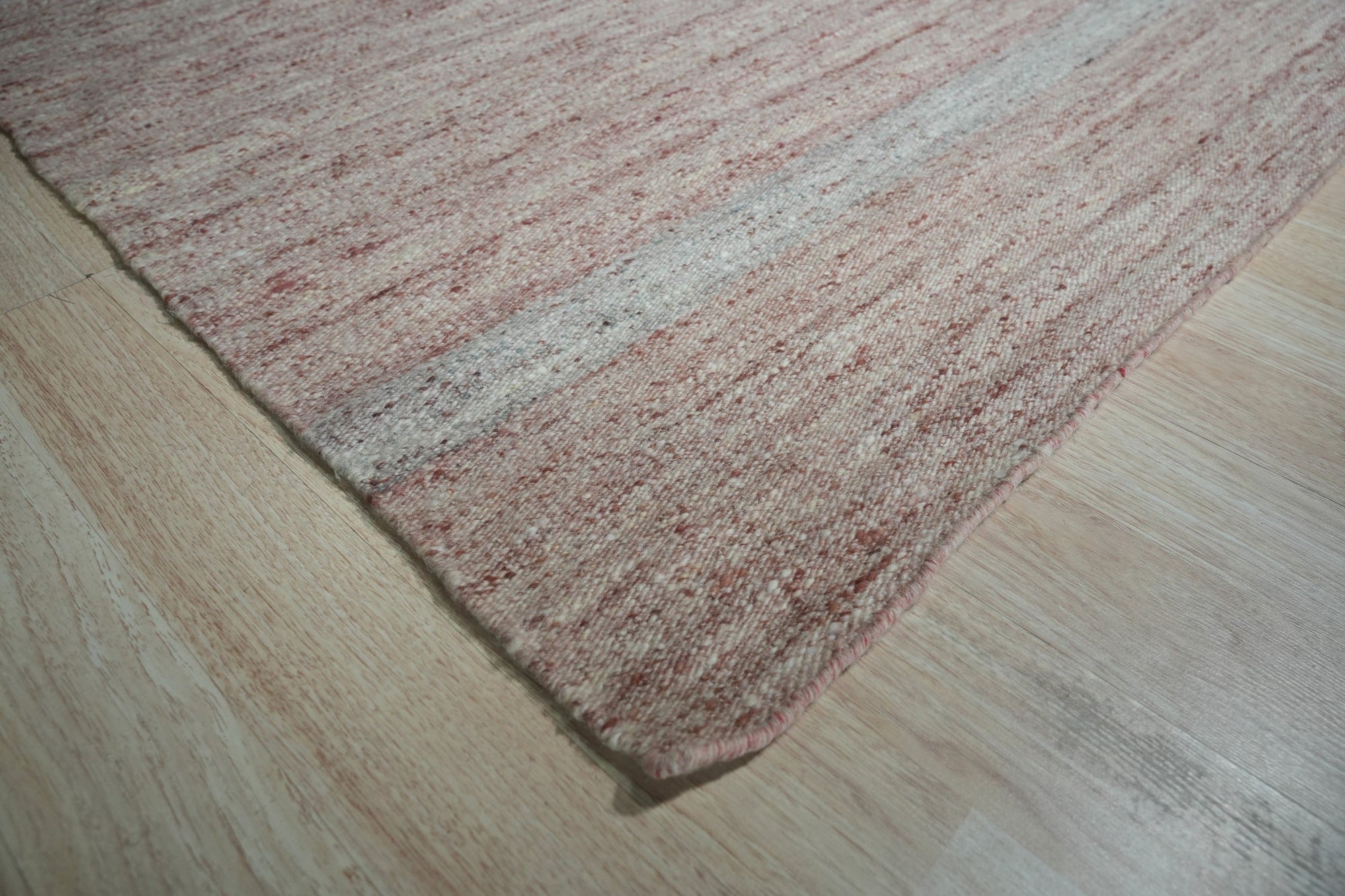 Pink Urban Loom Wool Flatweave Rug