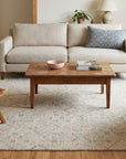 Amara Nina Multicolor Hand Tufted Wool Rug in a living room