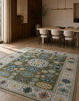 Inviting Kazak Light Green Hand Knotted Wool Rug - view 17