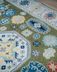 Inviting Kazak Light Green Hand Knotted Wool Rug - view 14
