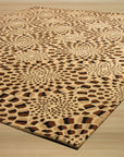 Modern Animal Skin Brown Hand Tufted Wool Rug