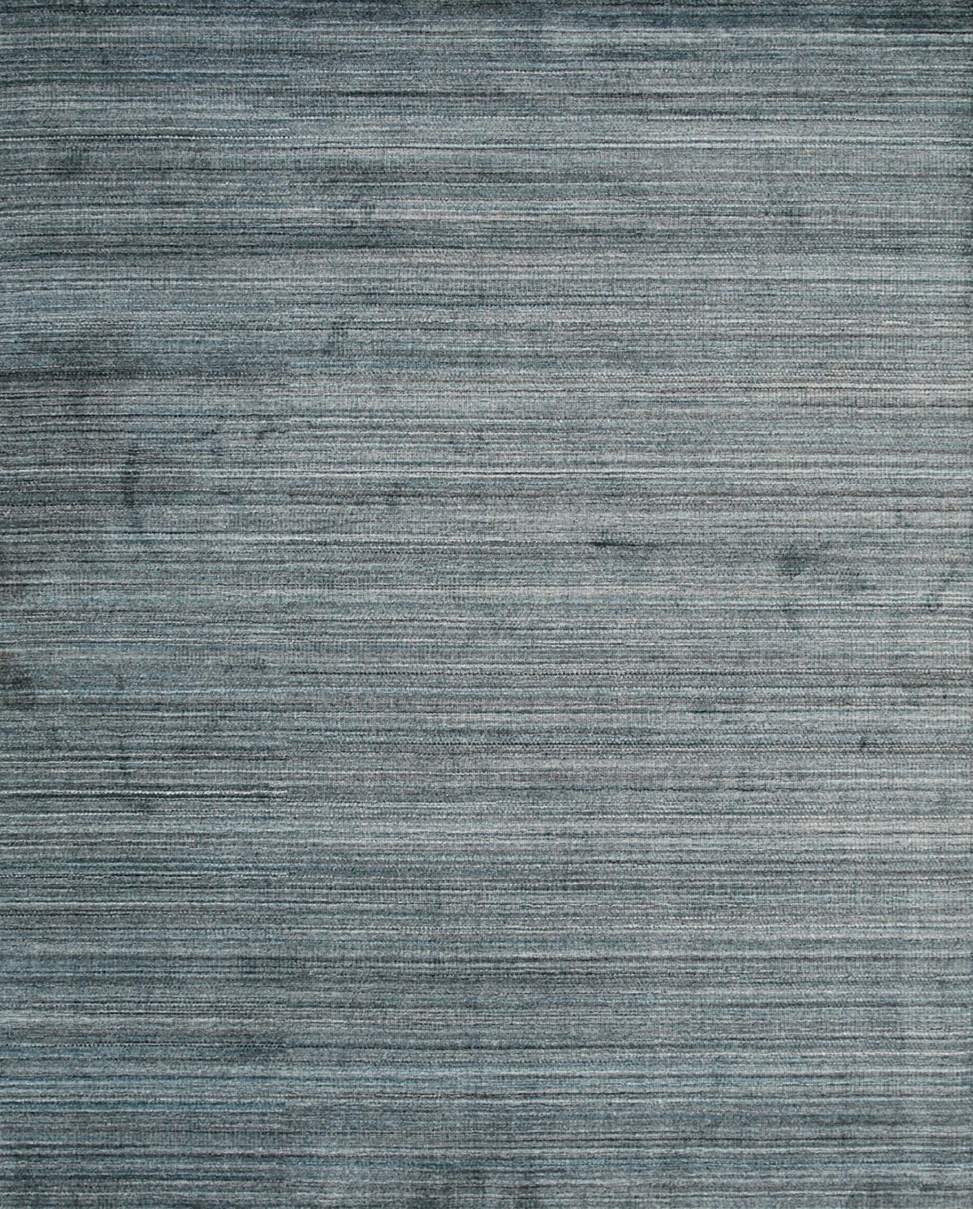 Blue Contemporary Transitional Hand-Loomed Wool Area Rug, 10' x 14'