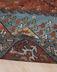 Red Traditional Medallion Hand-Knotted Wool Area Rug, 8' x 10'