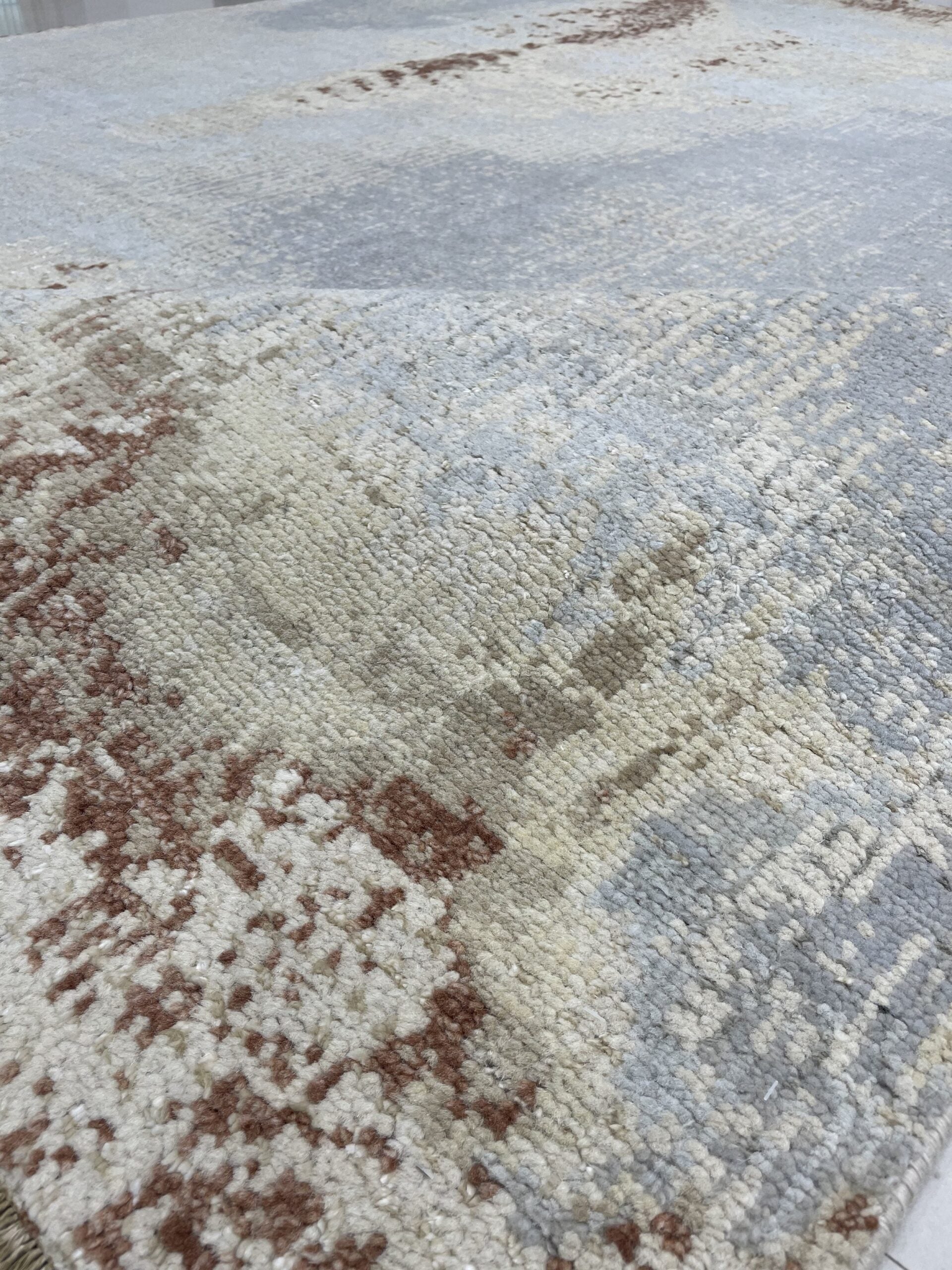 Twilight Mirage Gray Hand Knotted Wool Rug KC20000GD 6x9