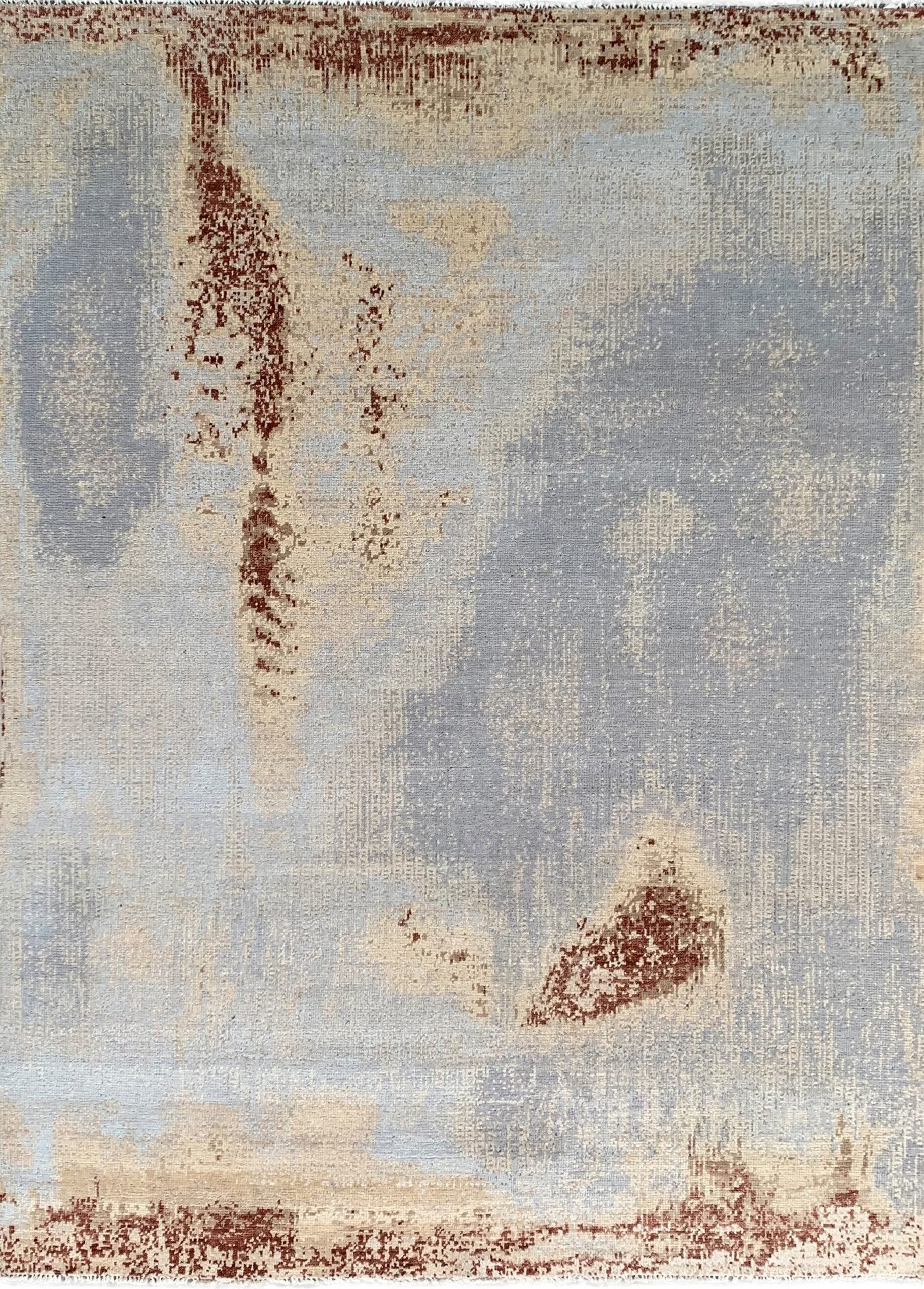 Twilight Mirage Gray Hand Knotted Wool Rug KC20000GD 6x9