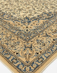 Ivory Naiin traditional oriental hand-knotted wool and silk area rug