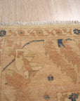 Peshawar Hand Knotted Wool Rug, Gold and Rust Oushak Design