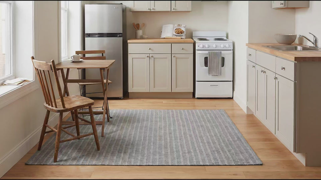 Delicate Giselle Gray Handmade Wool Rug room scenes video