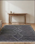 Talia Moroccan Charcoal Hand Knotted Wool Rug room scenes video