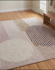 Bespoke Versatile Pink and Gray Hand Tufted Wool Rug room scenes video