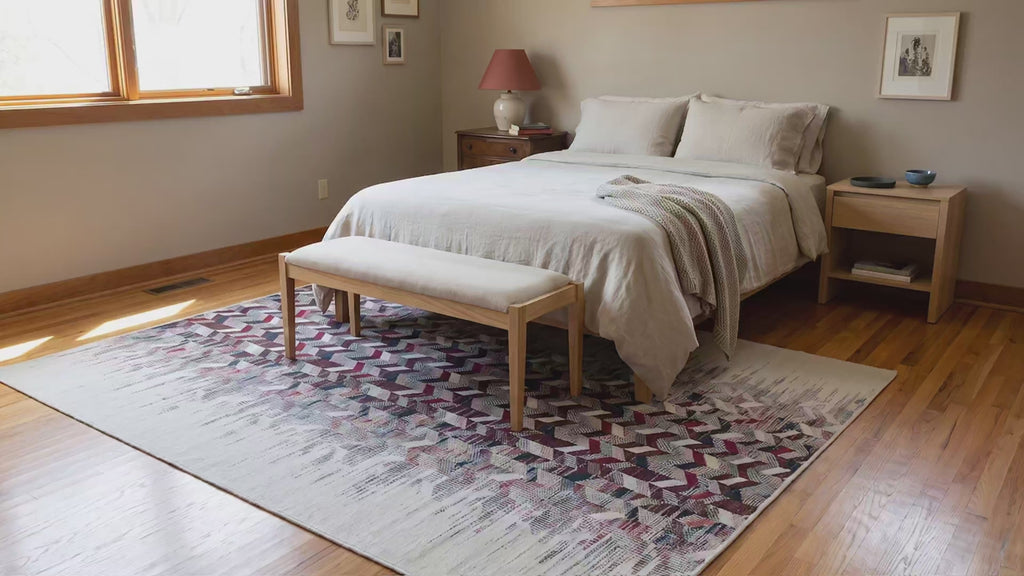 Brenda Refined Multicolor Flatweave Wool Rug room scenes video