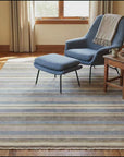 Ella Rustic Brown and Blue Handmade Wool Rug room scenes video