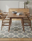 Selene Elena Gray Flatweave Wool Rug room scenes video
