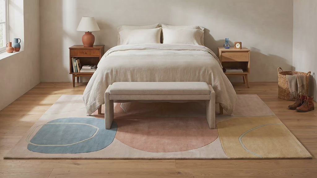Yara Laine Multicolor Hand Tufted Wool Rug room scenes video