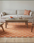 Amara Delicate Orange Hand Tufted Wool Rug room scenes video