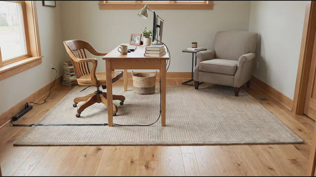 Cozy Willow Brown and Ivory Hand Tufted Wool Rug room scenes video