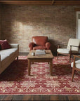 Majestic Artisan Red Hand Knotted Afghan Wool Rug room scenes video