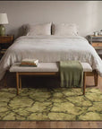 Sleek Cozy Green Hand Knotted Wool Rug room scenes video