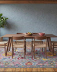 Maya Artisan Blue Hand Tufted Wool Rug room scenes video