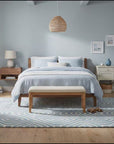 Rhea Stylish Blue Hand Tufted Wool Rug room scenes video
