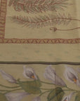 Vintage Aubusson flat weave rug, detail video