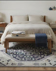 Timeless Oriental Ivory and Gray Hand Knotted Wool Rug room scenes video