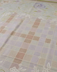 Vintage Aubusson flat weave rug, detail video