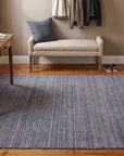 Radiant Chic Multicolor Handmade Wool Rug in a entryway