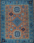 Ava Kazak Rust Hand Knotted Wool Rug - view 5